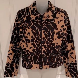 Lori Zoni Womens Silk Blend Blazer Jacket Sz S BZ5